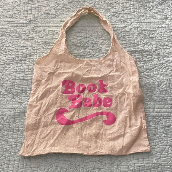 Pink 'Book Babe' Tote Bag - Picture 1 of 2